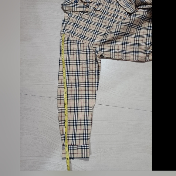 Authentic Burberrys Nova Check Shirt Large made in England - Picture 14 of 14